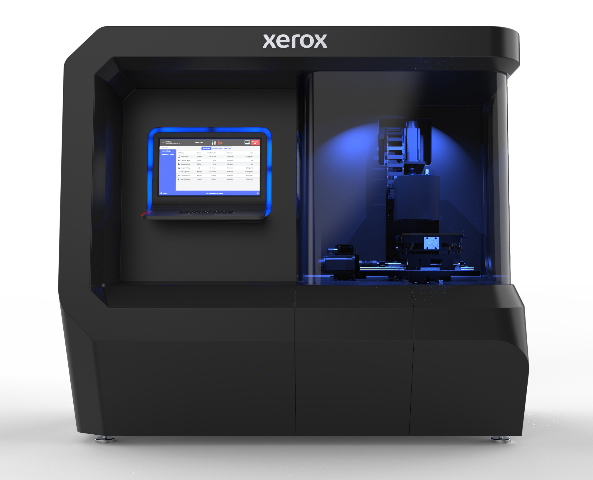 Xerox ElemX Liquid metal 3D printer review - XeroxAlloy Front